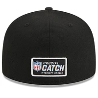 Men's New Era  Black Atlanta Falcons 2023 NFL Crucial Catch 59FIFTY Fitted Hat