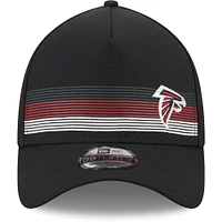 Men's New Era Black Atlanta Falcons Flawless Stripe 39THIRTY Flex Hat