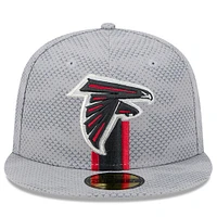 Men's New Era Gray Atlanta Falcons 2024 Sideline 59FIFTY Fitted Hat