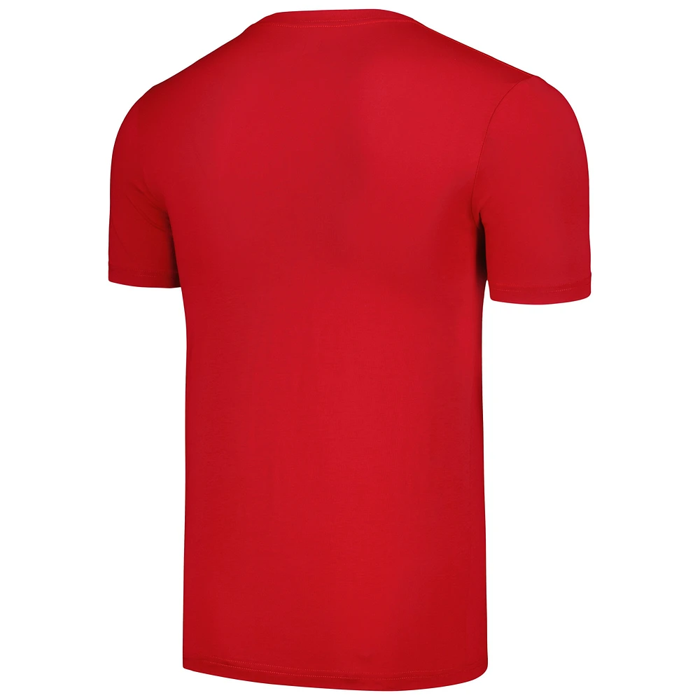 Men's New Era Red Atlanta Falcons Camo Logo T-Shirt