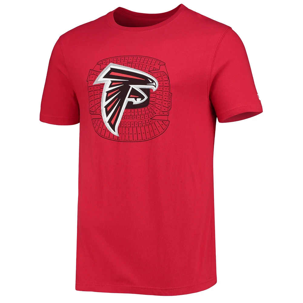 Men's New Era Red Atlanta Falcons Stadium T-Shirt