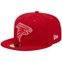 Casquette ajustée 59FIFTY pour homme New Era Scarlet Atlanta Falcons 1994 Hawaii Pro Bowl Main Patch