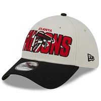 Men's New Era Stone/Black Atlanta Falcons 2023 NFL Draft 39THIRTY Flex Hat