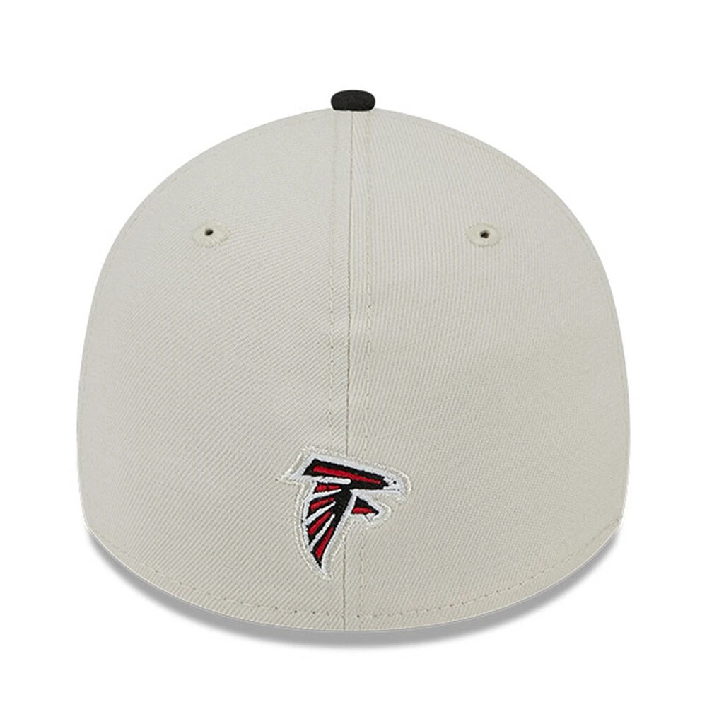 Men's New Era Stone/Black Atlanta Falcons 2023 NFL Draft 39THIRTY Flex Hat