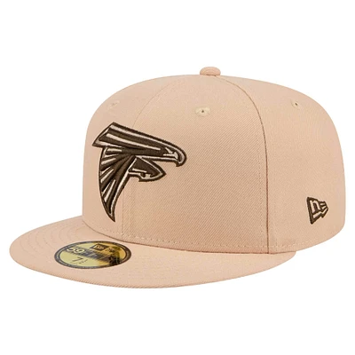 Casquette ajustée 59FIFTY Candied Pecan des Falcons d'Atlanta de New Era pour homme