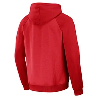 Men's NFL x Darius Rucker Collection by Fanatics Red Atlanta Falcons Raglan Full-Zip Hoodie