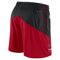 Men's Nike Black/Red Atlanta Falcons Sideline Primary Lockup Performance Shorts