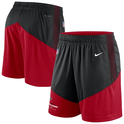 Men's Nike Black/Red Atlanta Falcons Sideline Primary Lockup Performance Shorts