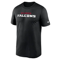 Men's Nike Black Atlanta Falcons Primetime Legend Wordmark Performance T-Shirt