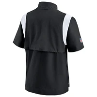 Men's Nike Black Atlanta Falcons Sideline Coaches Chevron Lockup Pullover Top