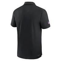 Men's Nike Black Atlanta Falcons Sideline Coaches Performance Polo