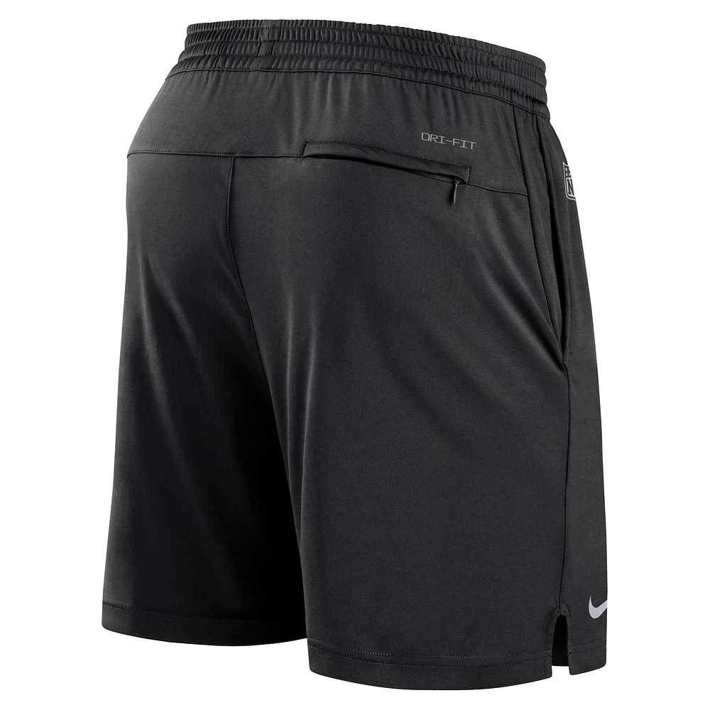 Short de performance pour homme Atlanta Falcons Sideline Nike noir