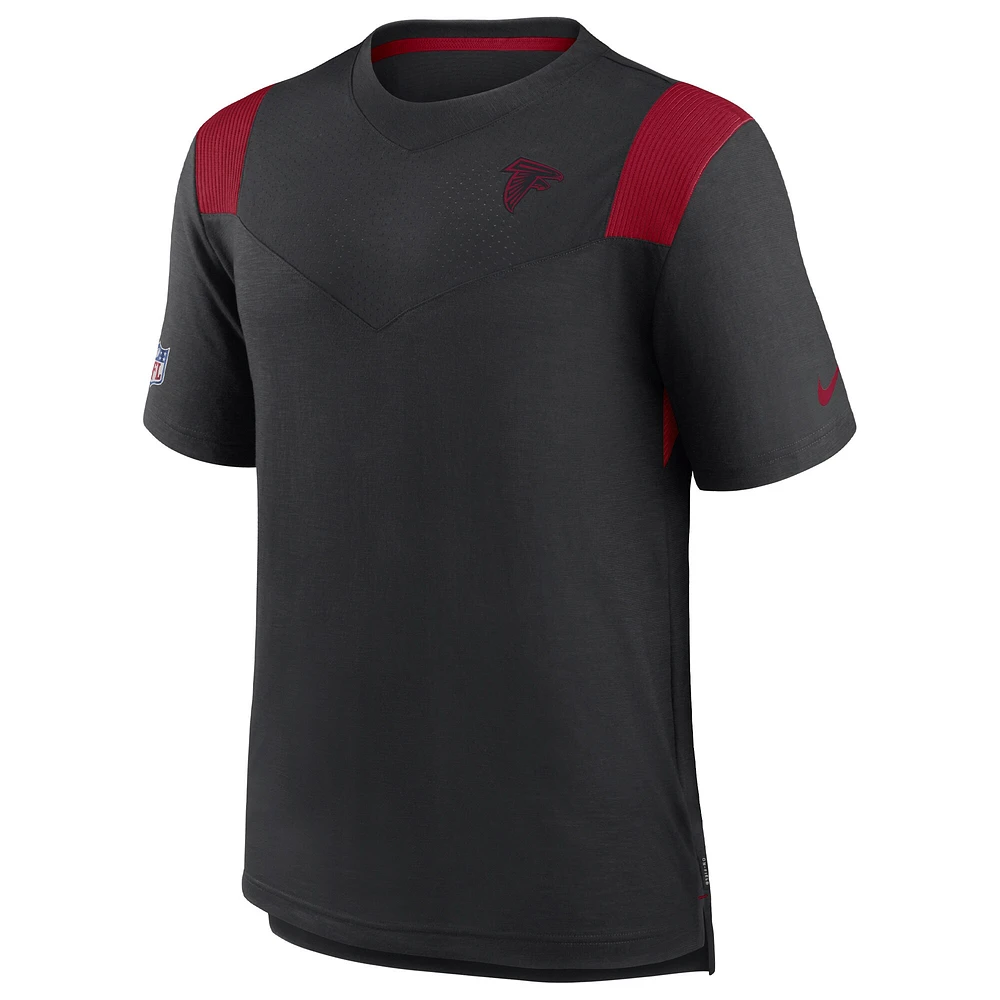 Men's Nike Black Atlanta Falcons Sideline Tonal Logo Performance Player T-Shirt