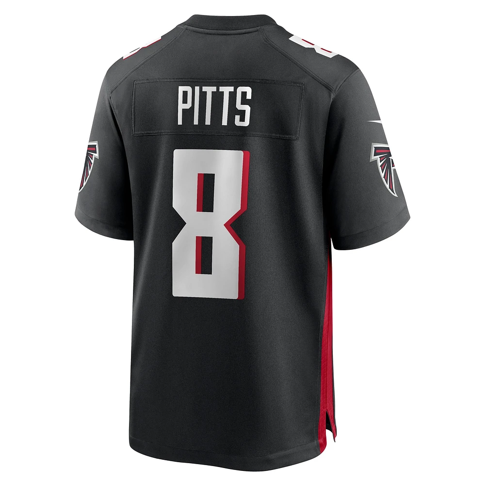 Maillot de match Nike Kyle Pitts des Atlanta Falcons pour homme, noir