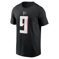 Men's Nike Michael Penix Jr. Black Atlanta Falcons  Name & Number T-Shirt