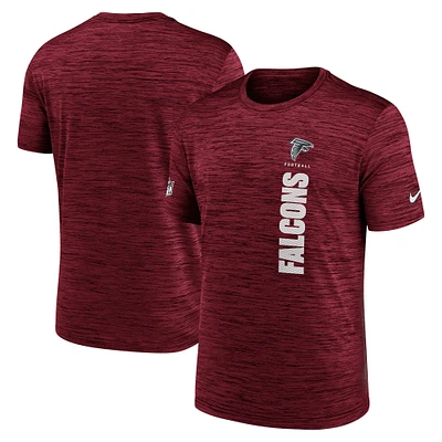 T-shirt Nike rouge Atlanta Falcons Sideline Velocity Performance pour homme