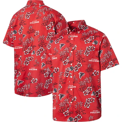 Chemise boutonnée Kekai Atlanta Falcons Reyn Spooner rouge pour homme