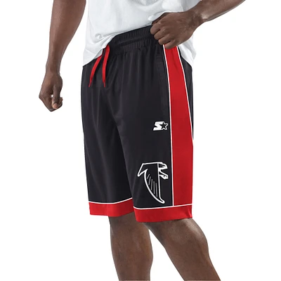 Men's Starter Black/Red Atlanta Falcons Vintage Fan Favorite Shorts