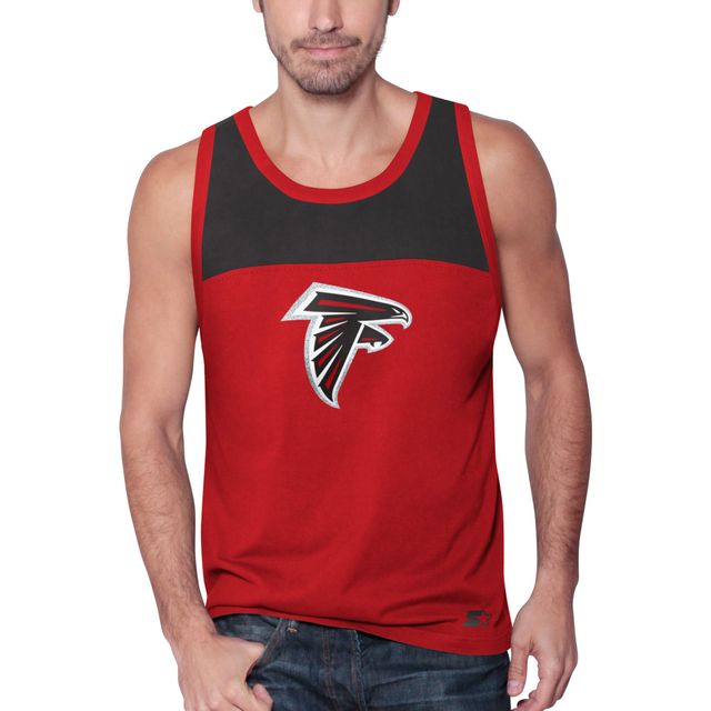Démarreur rouge/noir Atlanta Falcons Touchdown Fashion pour homme - Débardeur