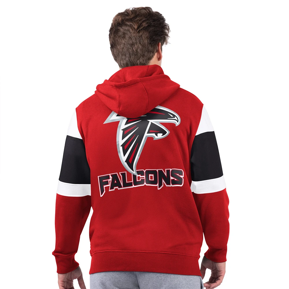 Men's Starter Red Atlanta Falcons Extreme Full-Zip Hoodie