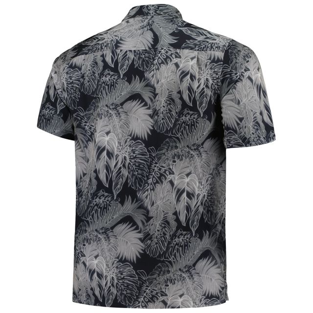 Chemise boutonnée pour homme Tommy Bahama Black Atlanta Falcons Big & Tall Coast Luminescent Fronds Camp IslandZone