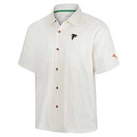 Men's Tommy Bahama White Atlanta Falcons Coconut Matchup Camp Button-Up Shirt
