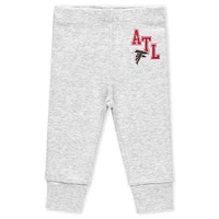 Newborn & Infant WEAR by Erin Andrews Atlanta Falcons Three-Piece Turn Me Around Bodysuits Pant Set