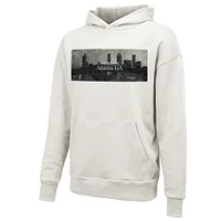 Sweat à capuche unisexe Majestic Threads blanc Atlanta Falcons Sundays Skyline
