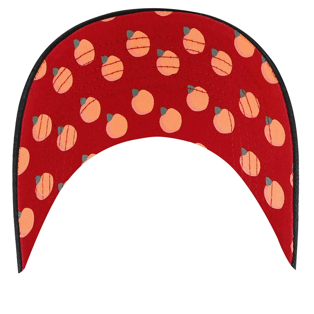 Women's '47 Black Atlanta Falcons Confetti Icon Clean Up Adjustable Hat