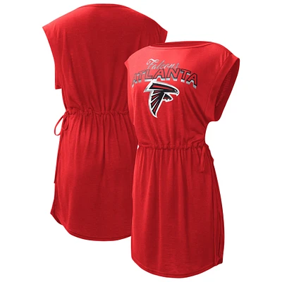 G-III 4Her pour femme par Carl Banks Red Atlanta Falcons G.O.A.T. Cache-maillot de bain à logo