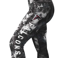Women's MSX by Michael Strahan Black Atlanta Falcons Aubrey Tie-Dye Leggings