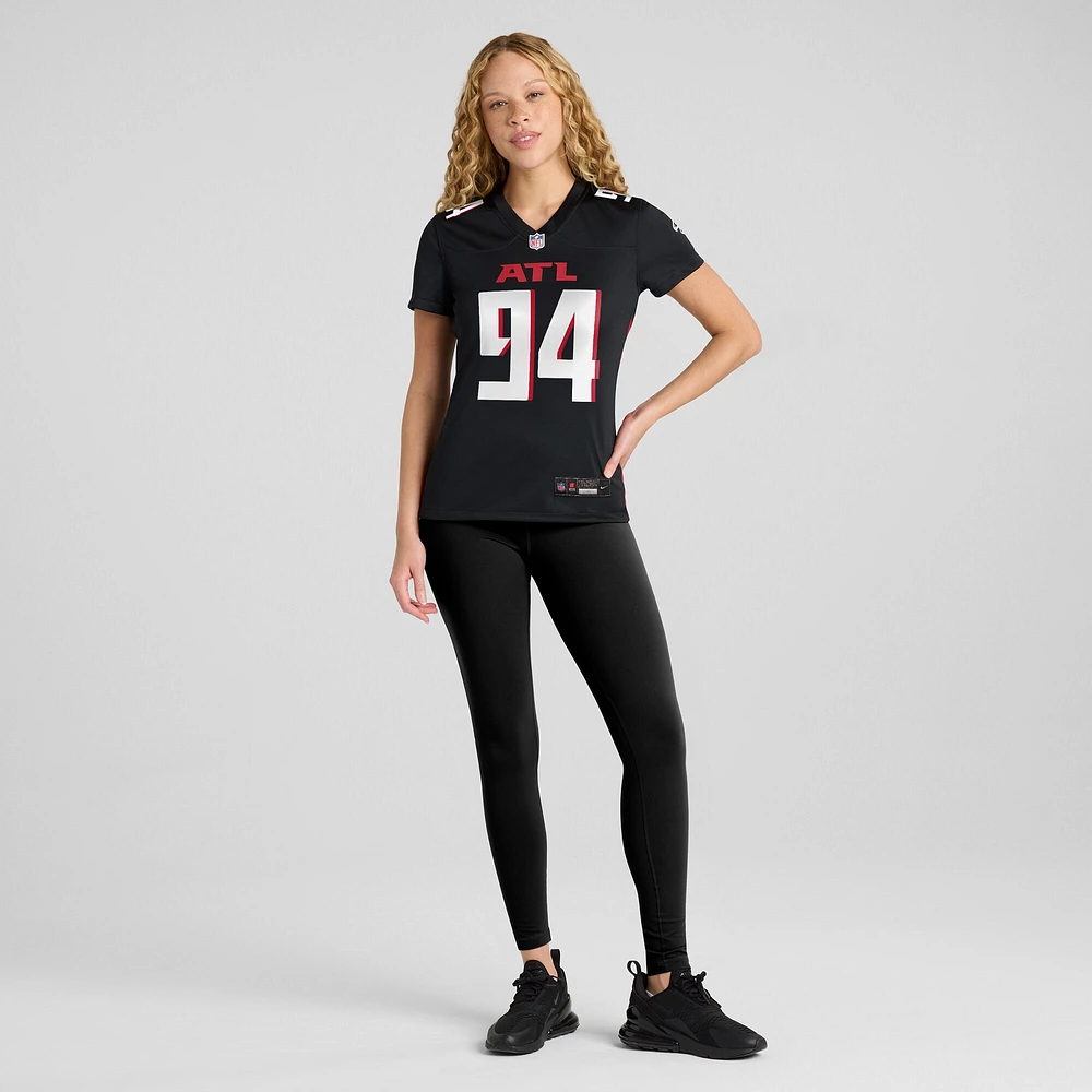 Women's Nike Albert Huggins  Black Atlanta Falcons Team Game Jersey