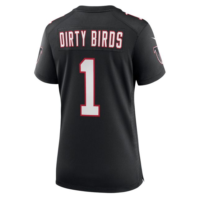 Maillot pour femme Nike Dirty Birds Noir Atlanta Falcons Throwback Game