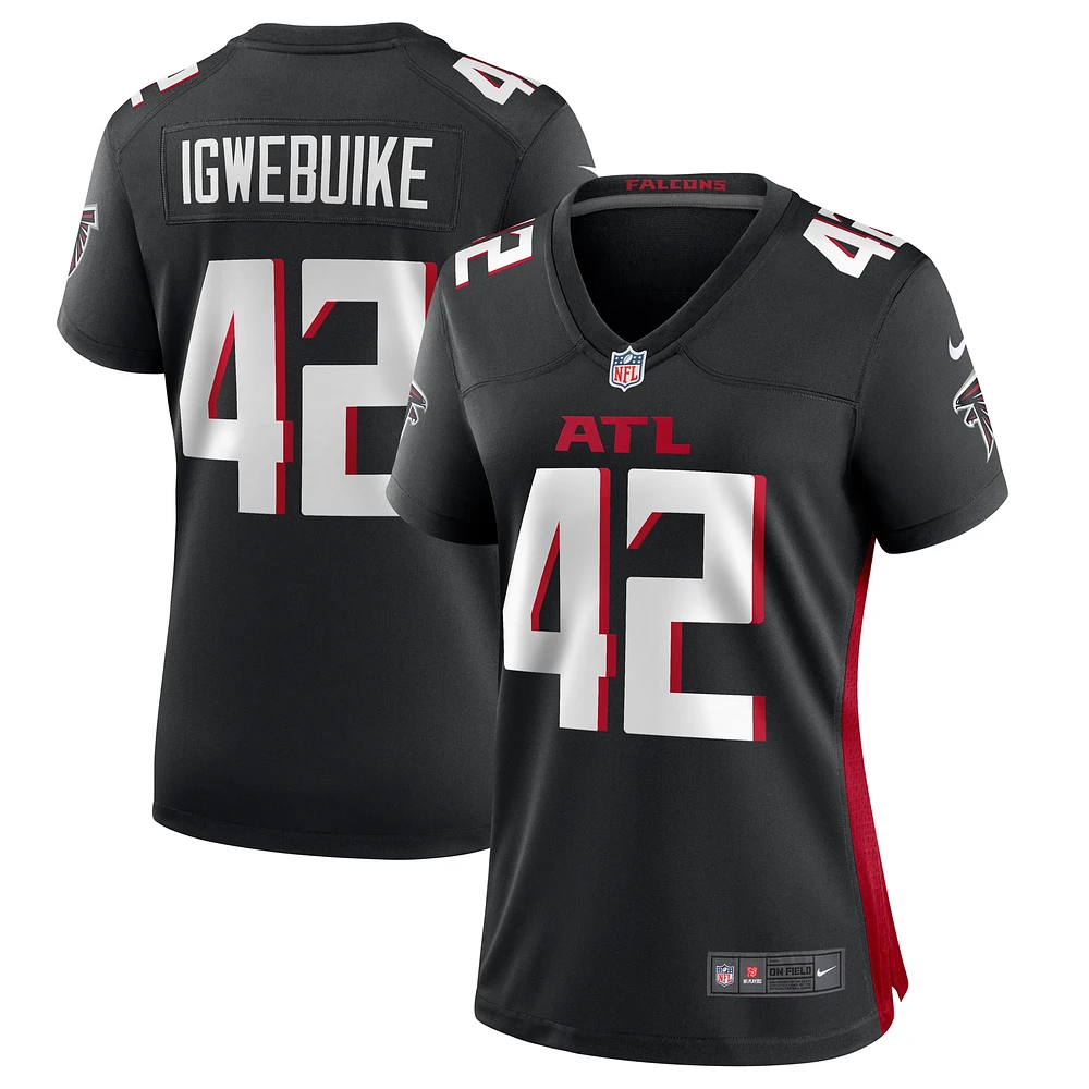 Women's Nike Godwin Igwebuike Black Atlanta Falcons Game Jersey