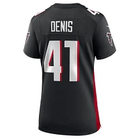 Maillot de match des Falcons d'Atlanta Nike Lukas Denis noir pour femme