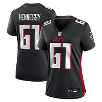 Maillot de match Nike Matt Hennessy noir pour femme des Atlanta Falcons