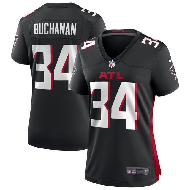 Maillot de joueur retraité du match des Falcons d'Atlanta Nike Ray Buchanan pour femme, noir