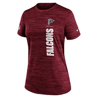 Women's Nike Red Atlanta Falcons Sideline Velocity Performance T-Shirt