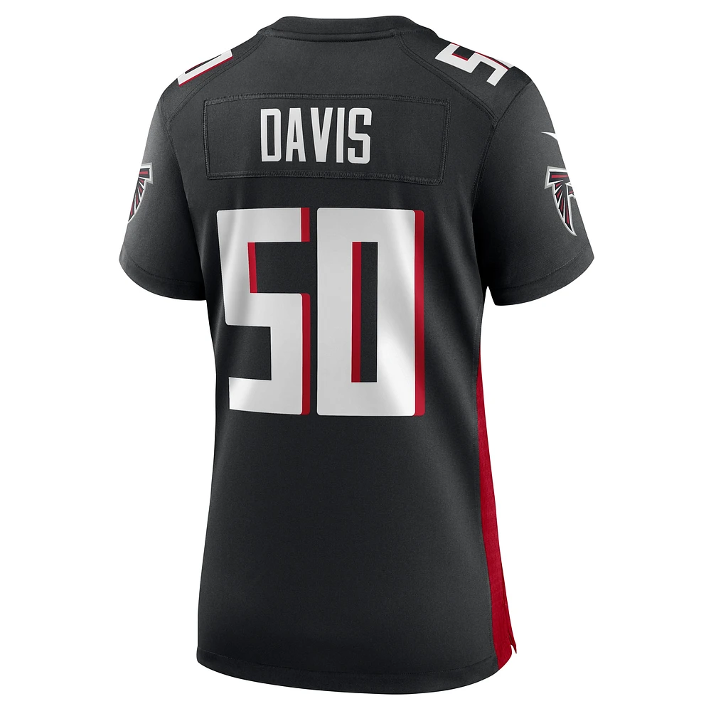 Women's Nike Tae Davis  Black Atlanta Falcons Team Game Jersey