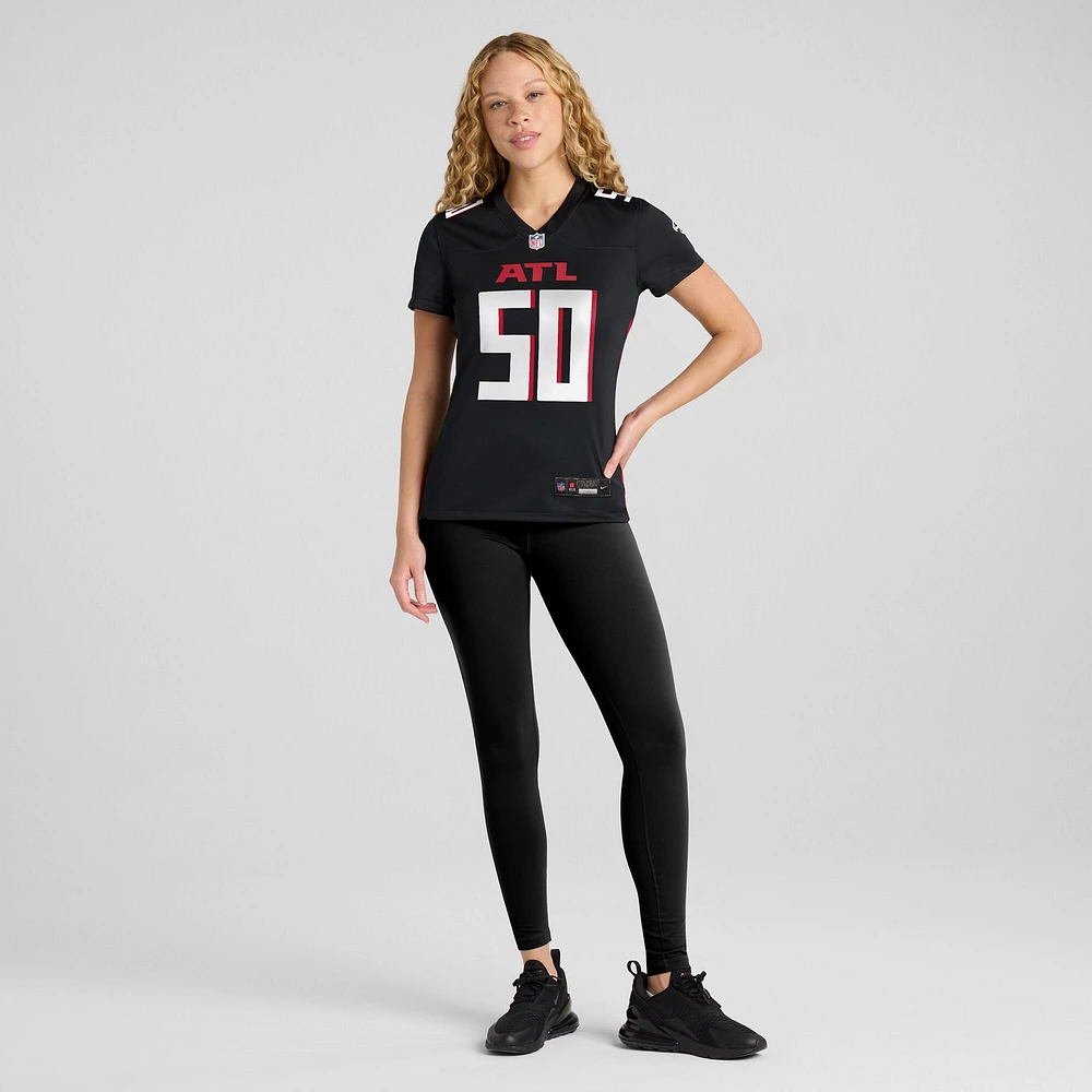Women's Nike Tae Davis  Black Atlanta Falcons Team Game Jersey