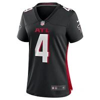 Maillot de joueur des Falcons d'Atlanta Nike Taylor Heinicke pour femme, noir