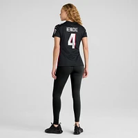 Maillot de joueur des Falcons d'Atlanta Nike Taylor Heinicke pour femme, noir
