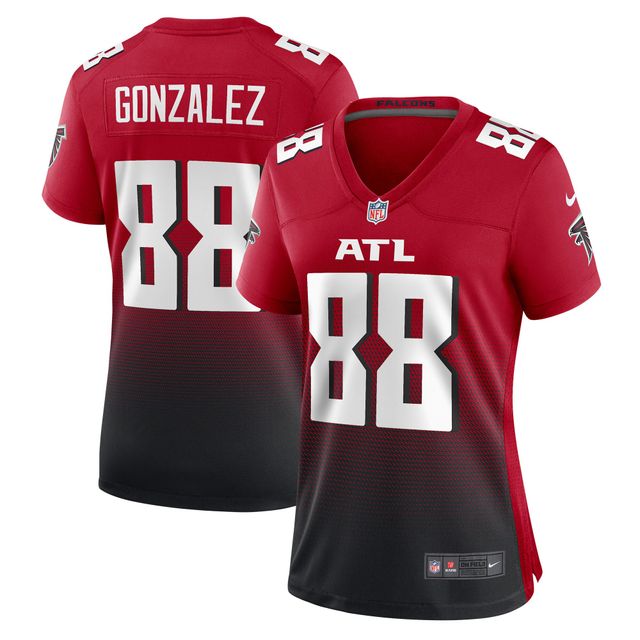 Maillot de match retraité Nike Tony Gonzalez pour femme des Atlanta Falcons, rouge