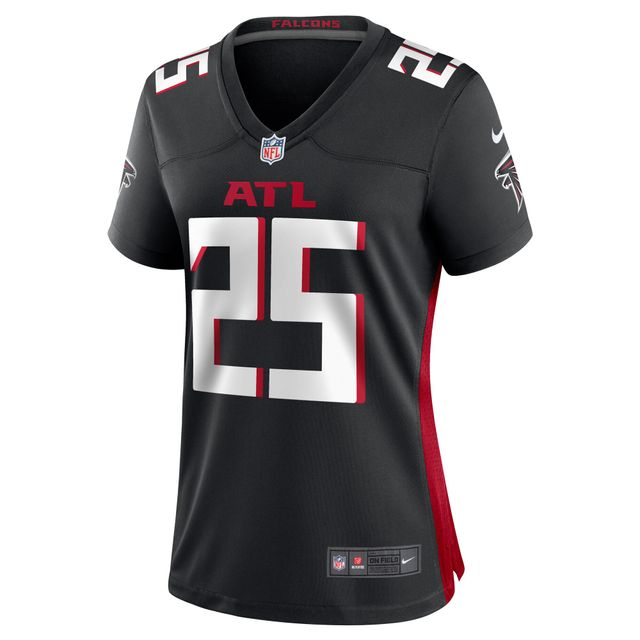 Maillot de jeu joueur Nike Tyler Allgeier des Atlanta Falcons noir pour femme