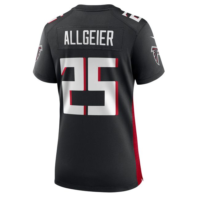 Maillot de jeu joueur Nike Tyler Allgeier des Atlanta Falcons noir pour femme