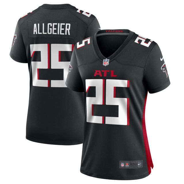 Maillot de jeu joueur Nike Tyler Allgeier des Atlanta Falcons noir pour femme