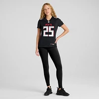 Maillot de jeu joueur Nike Tyler Allgeier des Atlanta Falcons noir pour femme