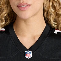 Maillot de jeu joueur Nike Tyler Allgeier des Atlanta Falcons noir pour femme