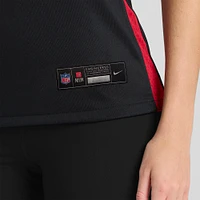 Maillot de jeu joueur Nike Tyler Allgeier des Atlanta Falcons noir pour femme