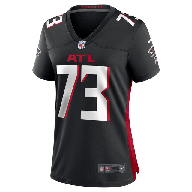 Maillot de match joueur des Atlanta Falcons Nike Tyler Vrabel noir pour femme